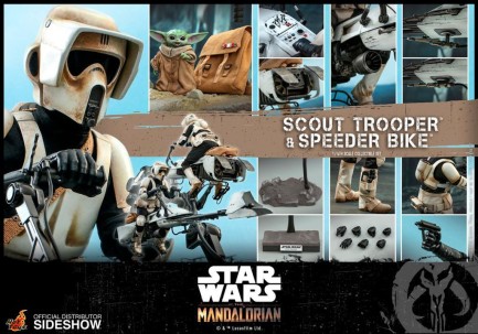 Hot Toys Scout Trooper and Speeder Bike Sixth Scale Figure Set 906340 - The Mandalorian - Television Masterpiece Series - Thumbnail