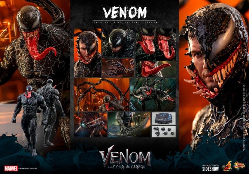 Hot Toys Venom Sixth Scale Figure - 909871 - Marvel Comics / Venom Let There Be Carnage - MMS626