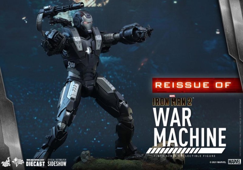 Hot Toys War Machine Diecast Sixth Scale Figure (REISSUE) - 908445 - MMS331 - Marvel Comics / Iron Man 2