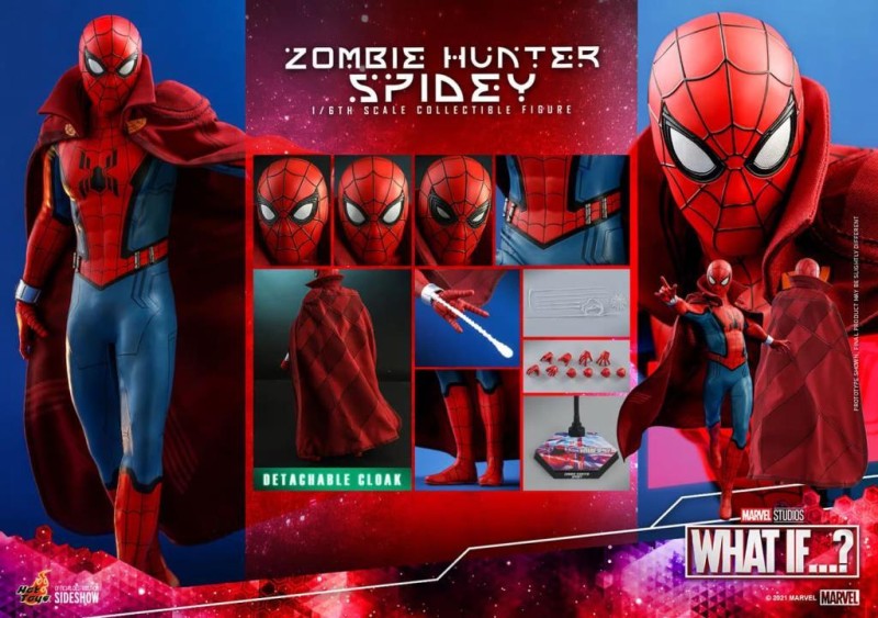 Hot Toys Zombie Hunter Spidey Sixth Scale Figure TMS38 - 909046 / Marvel Comics / What If…?