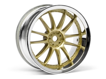 HPI - HPI 3297 Work Xsa 02C Wheel 26mm Chrome/Gold 