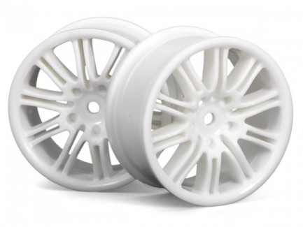 HPI - HPI 3770 10 Spoke Motor Sport Wheel 26mm White 1/10 OnRoad Model Araba 2 Adet Jant Takımı (1/10 Model Araba Jantıdır)