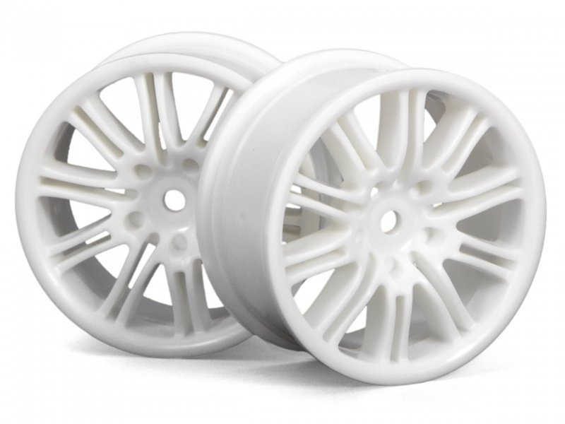 HPI 3770 10 Spoke Motor Sport Wheel 26mm White 1/10 OnRoad Model Araba 2 Adet Jant Takımı (1/10 Model Araba Jantıdır)