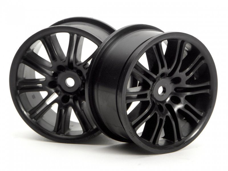 HPI 3771 10 Spoke Motor Sport Wheel 26mm Black 