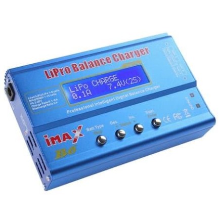 Imax B6 80W Lipo Pil Batarya Şarj Cihazı Profesyonel Digital LCD Ekranlı 6A RC Lipo/Li-ion/NiMh/NiCd + AC/DC Şarj Adaptörü EU-12V5A - Thumbnail