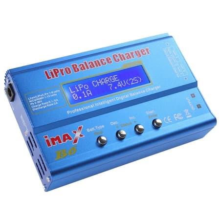 Imax B6 80W Lipo Pil Batarya Şarj Cihazı Profesyonel Digital LCD Ekranlı 6A RC Lipo/Li-ion/NiMh/NiCd + AC/DC Şarj Adaptörü EU-12V5A