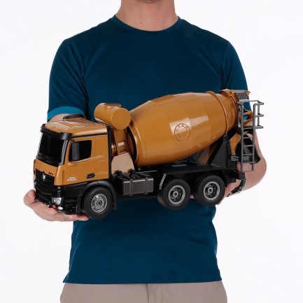 HUINA 1592/1573/1574 1/14 Yüksek Kalite RC Model - FULL METAL Kepçeli Ekskavatör Kazıcı + Damperli Kamyon + Çimento Mikseri - Süper Combo Set - Thumbnail