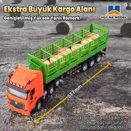 HUINA 1312 1/18 9CH RC Tır Taşıma Kamyonu - Thumbnail
