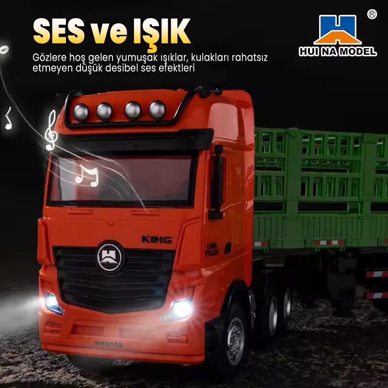 HUINA 1312 1/18 9CH RC Tır Taşıma Kamyonu