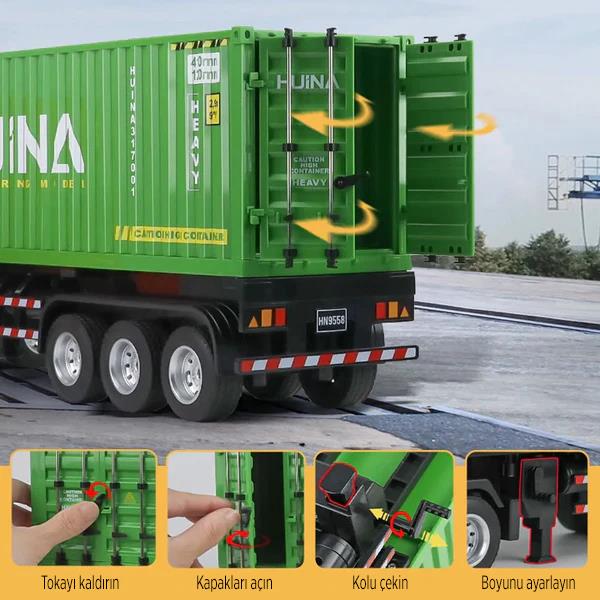 HUINA 1317 RC Tır ve Konteyner Kumandalı İş Makinesi