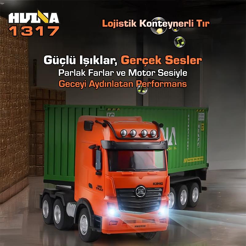 HUINA 1317 RC Tır ve Konteyner Kumandalı İş Makinesi