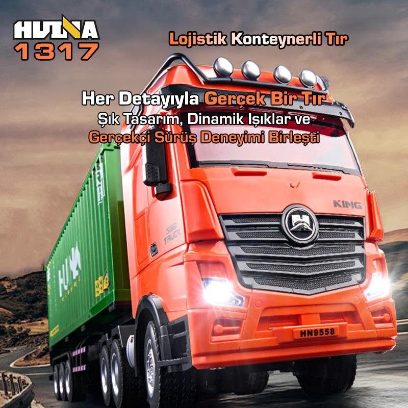 HUINA 1317 RC Tır ve Konteyner Kumandalı İş Makinesi