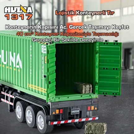 HUINA 1317 RC Tır ve Konteyner Kumandalı İş Makinesi - Thumbnail
