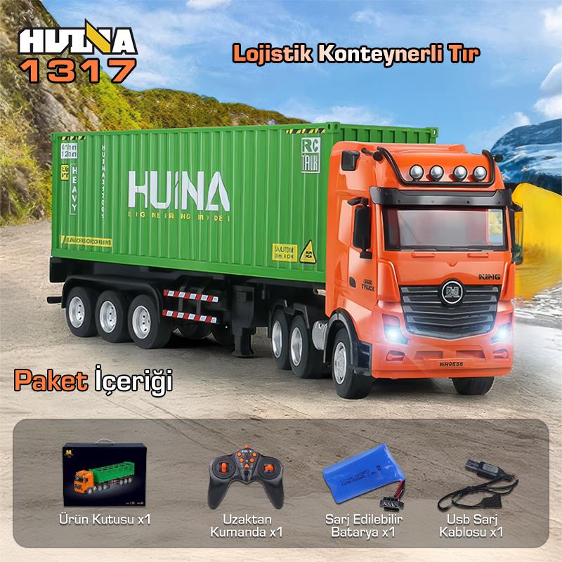 HUINA 1317 RC Tır ve Konteyner Kumandalı İş Makinesi