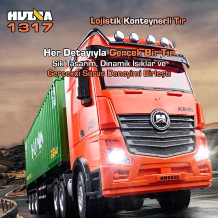 HUINA 1317 RC Tır ve Konteyner Kumandalı İş Makinesi - Thumbnail