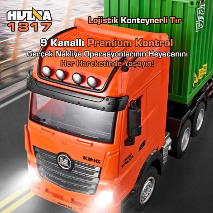 HUINA 1317 RC Tır ve Konteyner Kumandalı İş Makinesi - Thumbnail