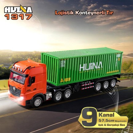 HUINA - HUINA 1317 RC Tır ve Konteyner Kumandalı İş Makinesi