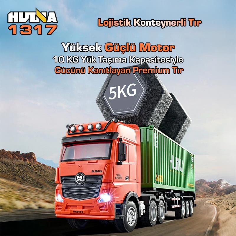 HUINA 1317 RC Tır ve Konteyner Kumandalı İş Makinesi