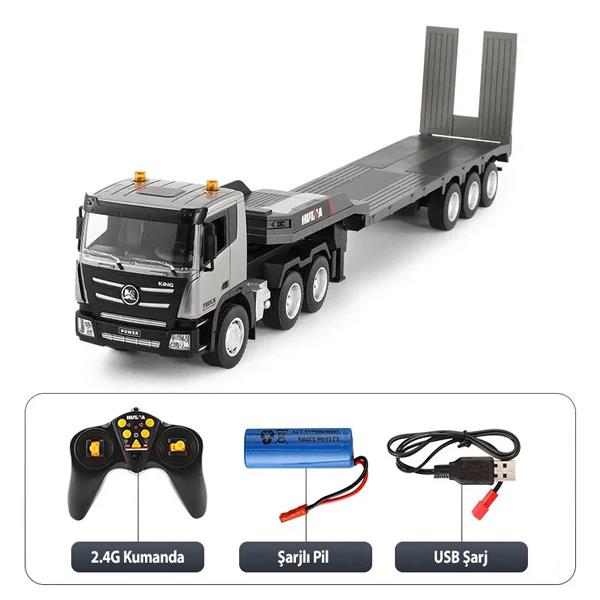 HUINA 1318 RC Römorklu Kamyon Kumandalı İş Makinesi