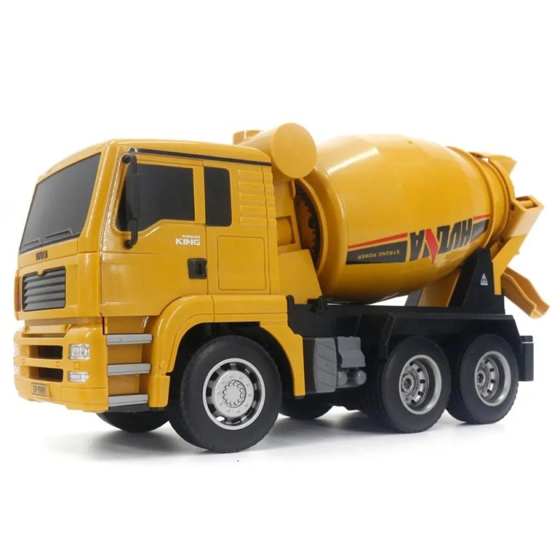 HUINA 1333 1/18 6 Kanal Yüksek Kalite RC Model Çimento Mikseri Kamyon Uzaktan Kumandalı İş Makinası