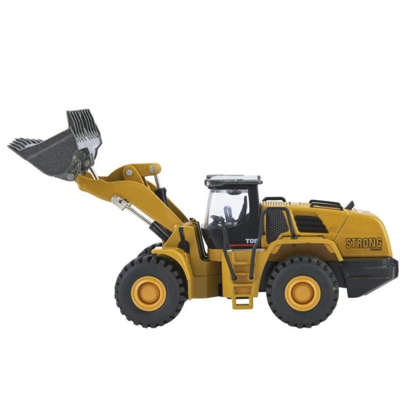 HUINA 1/50 Ekskavatör Buldozer İş Makinası 1714 - Sergilenmeye Hazır Diecast Metal ( Kumandalı Değildir ) - Yetişkinler İçindir + 14