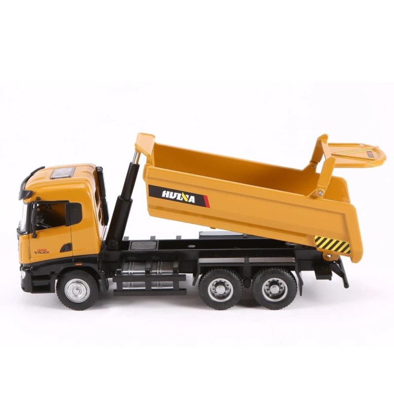 HUINA 1/50 Damperli Kamyon İş Makinası 1718 - Sergilenmeye Hazır Diecast Metal ( Kumandalı Değildir )