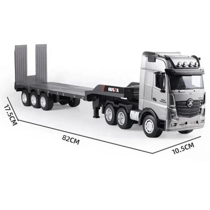 HUINA 1522 1/18 9CH RC Römorklu Tır Kamyon ve Excavatör Kazıcı Set - Thumbnail