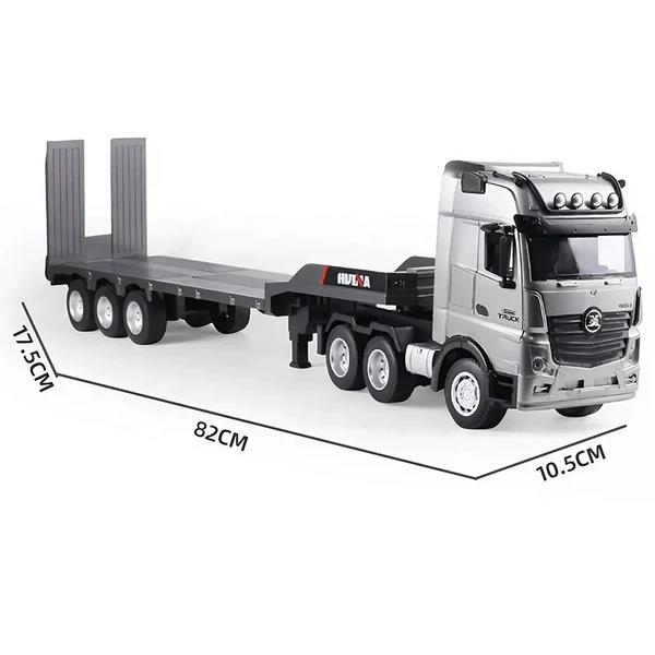 HUINA 1522 1/18 9CH RC Römorklu Tır Kamyon ve Excavatör Kazıcı Set