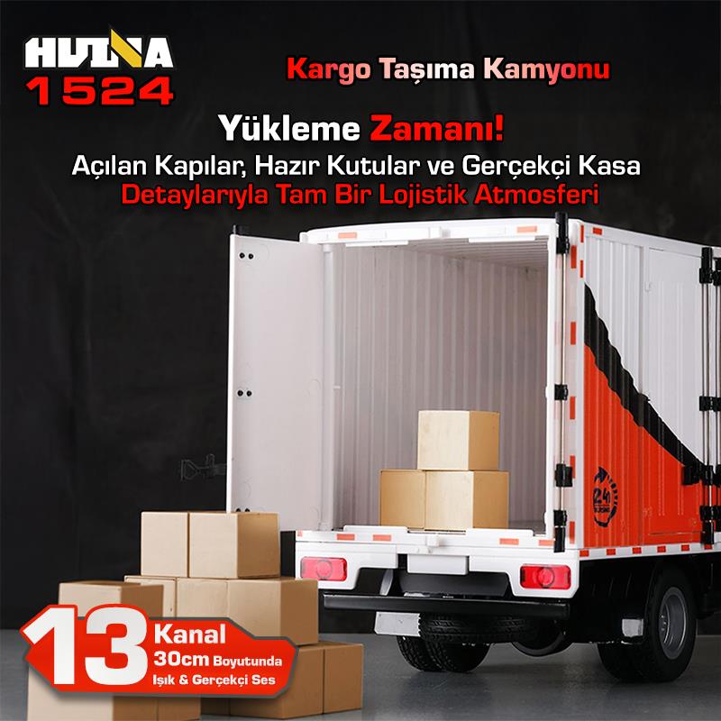 HUINA 1524 1/18 Kargo Taşıma Kamyonu