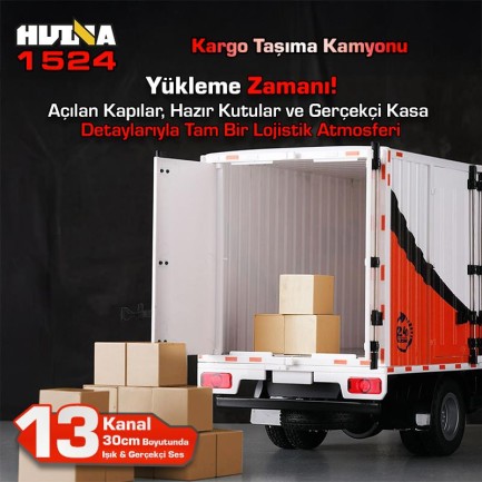 HUINA 1524 1/18 Kargo Taşıma Kamyonu - Thumbnail