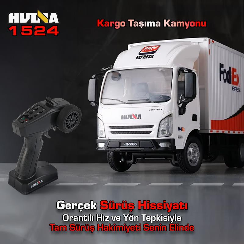 HUINA 1524 1/18 Kargo Taşıma Kamyonu