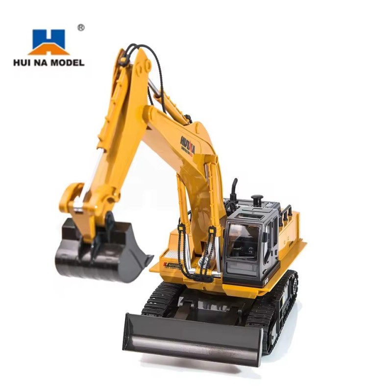 HUINA 1531 1/16 Yüksek Kalite 11CH RC Model Ekskavatör Paletli Kepçe Kazıcı Uzaktan Kumandalı Çok Fonksiyonlu İş Makinesi - 2.4G Sesli ve Işıklı