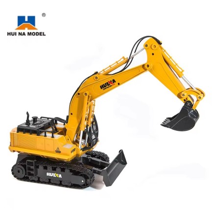 HUINA 1531 1/16 Yüksek Kalite 11CH RC Model Ekskavatör Paletli Kepçe Kazıcı Uzaktan Kumandalı Çok Fonksiyonlu İş Makinesi - 2.4G Sesli ve Işıklı - Thumbnail