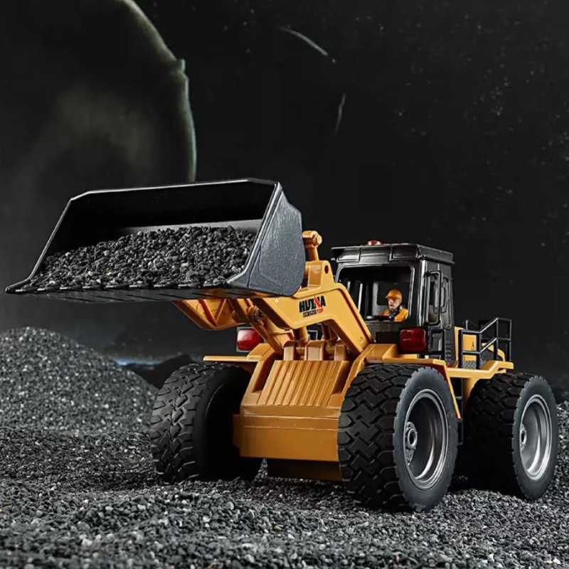 HUINA 1532 1/18 RC Wheel Loader Damper Dozer İş Makinesi