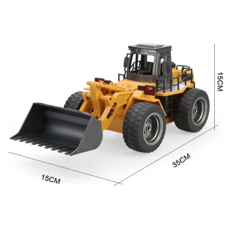 HUINA 1532 1/18 RC Wheel Loader Damper Dozer İş Makinesi