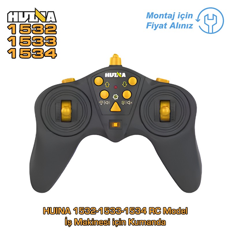 HUINA 1532/1533/1534 RC Model İş Makinesi İçin Kumanda (TEKNİK SERVİS ÜRÜNÜDÜR MONTAJ İÇİN FİYAT ALINIZ)