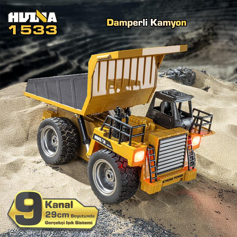 HUINA 1533 Damperli Kamyon Uzaktan Kumandalı İş Makinesi