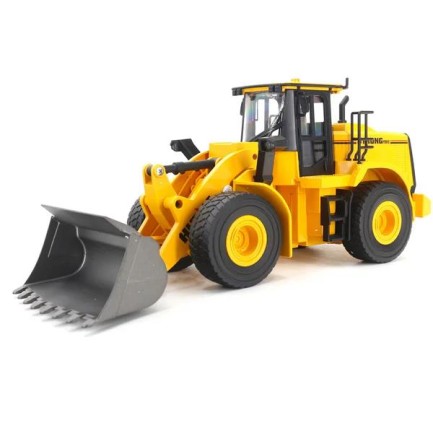 HUINA - HUINA 1552 1/14 10CH Kumandalı RC Model Wheel Loader Damper Dozer İş Makinesi