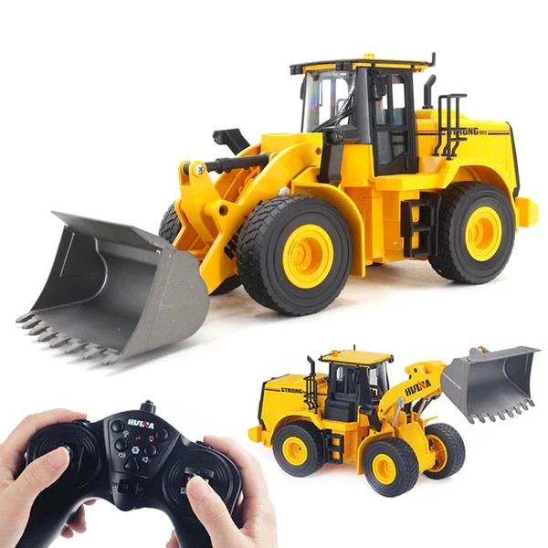 HUINA 1552 1/14 10CH Kumandalı RC Model Wheel Loader Damper Dozer İş Makinesi
