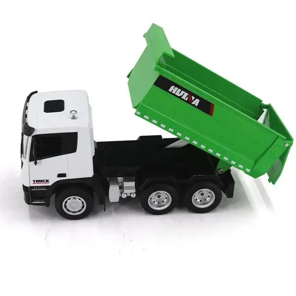 HUINA 1556 1/18 9CH RC Model Damperli Kamyon Kumandalı İş Makinesi 2.4G Full Fonksiyon Sesli ve Işıklı