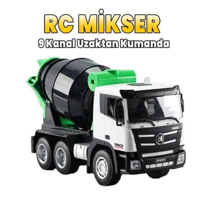 HUINA 1557 1/18 9CH RC Model Çimento Mikseri Kamyon Uzaktan Kumandalı İş Makinası - 2.4G Full Fonksiyon Sesli ve Işıklı - Thumbnail