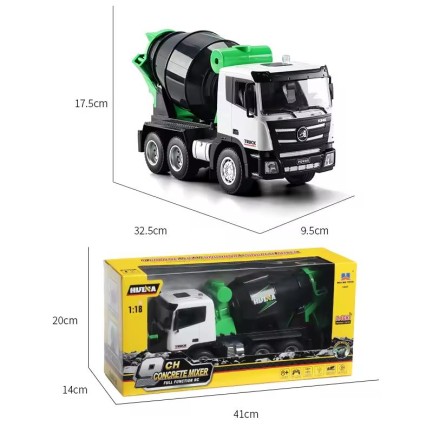 HUINA 1557 1/18 9CH RC Model Çimento Mikseri Kamyon Uzaktan Kumandalı İş Makinası - 2.4G Full Fonksiyon Sesli ve Işıklı - Thumbnail