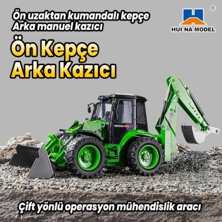 HUINA 1579 1/14 9CH RC Kumandalı İş Makinesi RC Model Wheel Loader Dozer Kamyon Kepçe Kazıcı 2.4Ghz Sesli ve Işıklı - Thumbnail