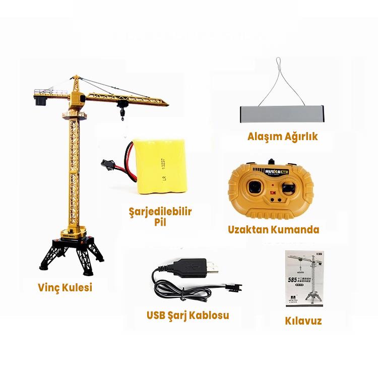 HUINA 1585 1/14 12CH Kule Vinç Tower Crane