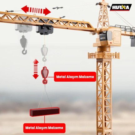 HUINA 1585 1/14 12CH Kule Vinç Tower Crane - Thumbnail