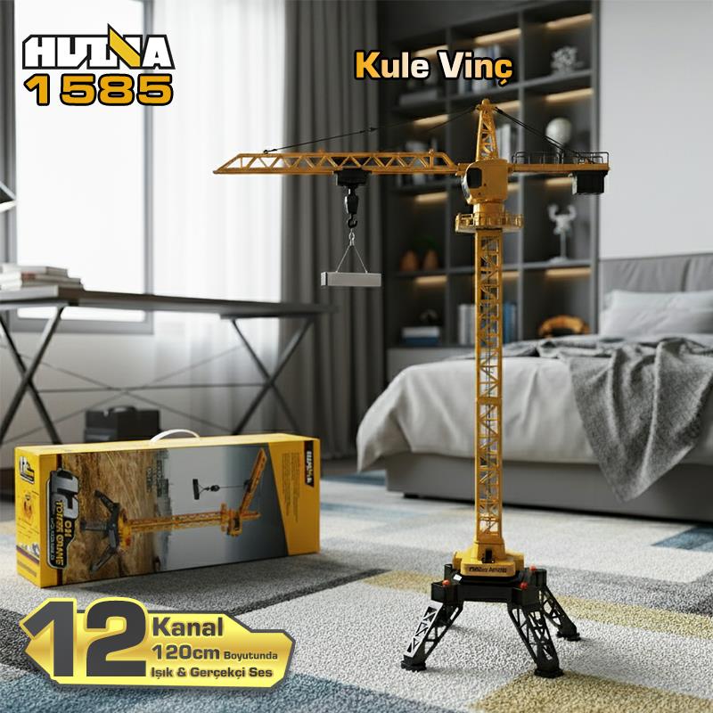 HUINA 1585 1/14 12CH Kule Vinç Tower Crane