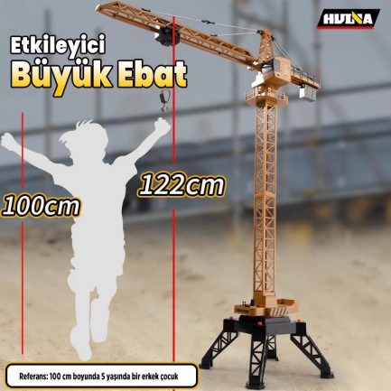 HUINA 1585 1/14 12CH Kule Vinç Tower Crane - Thumbnail
