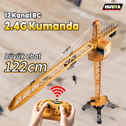 HUINA 1585 1/14 12CH Kule Vinç Tower Crane - Thumbnail