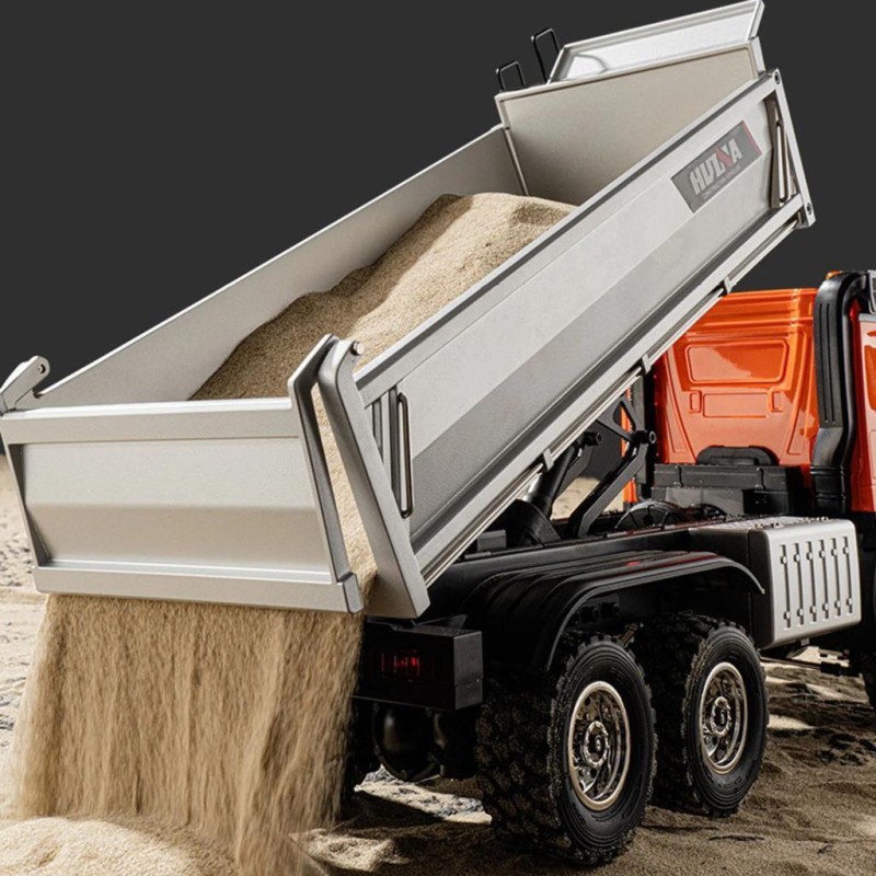 HUINA 1598 1/14 23CH FULL METAL RC RC Model Profesyonel Uzaktan Kumandalı Damperli Kamyon İş Makinası - 2.4G Full Fonksiyon Sesli ve Işıklı