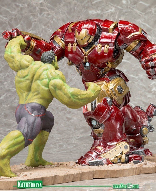 Kotobukiya Hulk & Hulkbuster AOU Art Fx + 2 Pack Statue Set